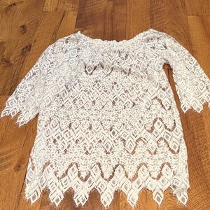 Little Peixoto Girl’s White Lace Dress Size L